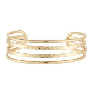 New Fragments Gold Wavy Stripe Bangle Bracelet